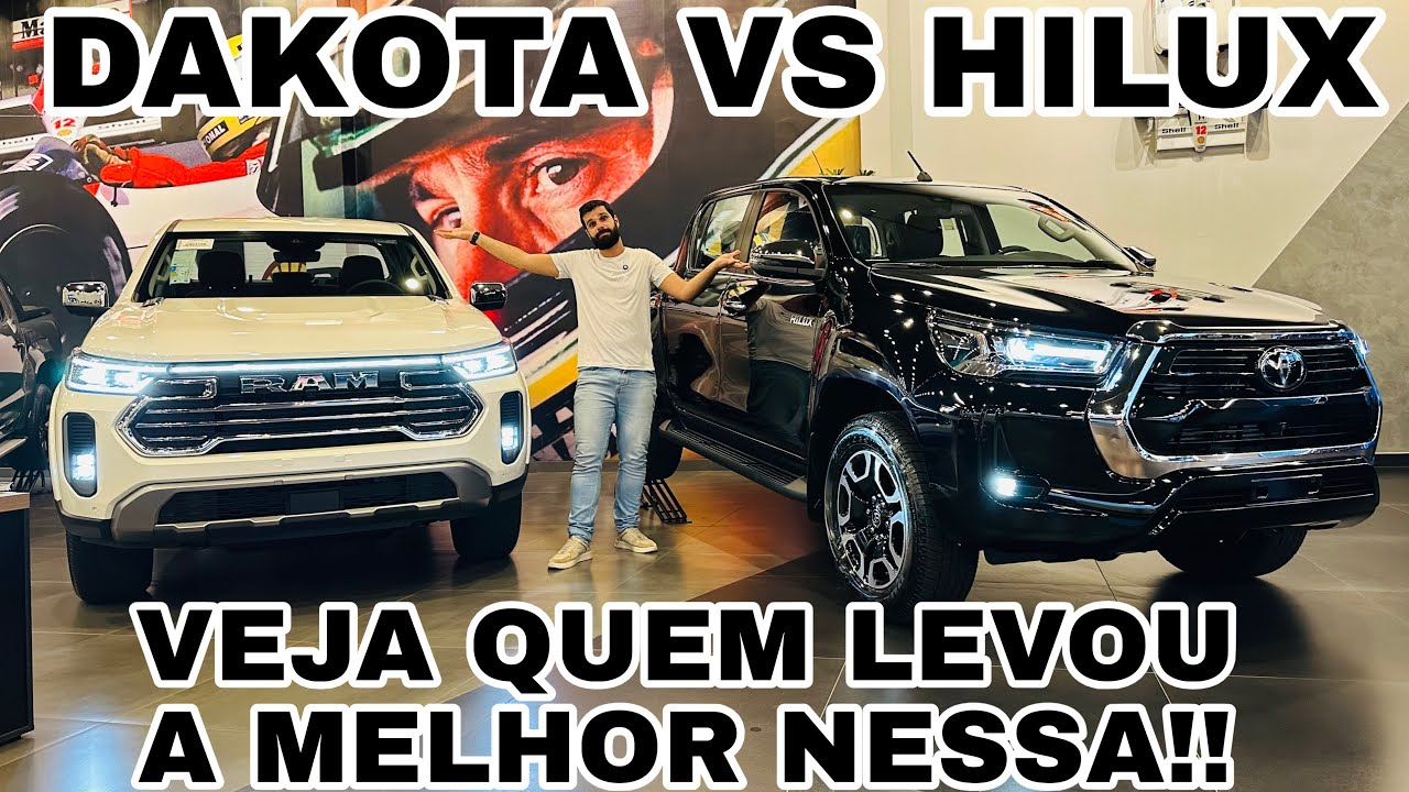 COMPARATIVO TOYOTA HILUX SRX 2026 VS RAM DAKOTA LARAMIE 2026 | QUAL VALE MAIS A PENA??