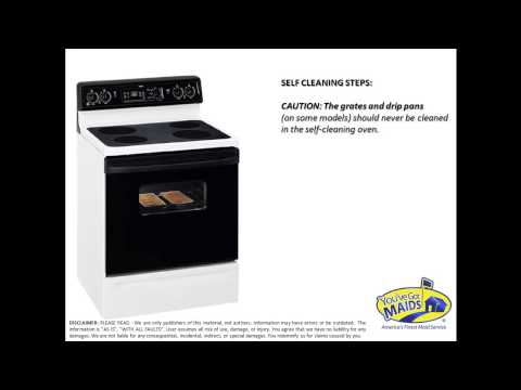 how to clean an oven with self clean