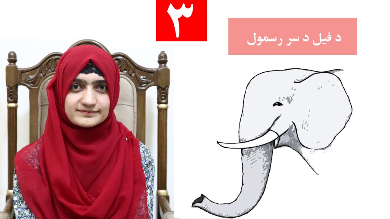 Class 4 - Art | Drawing an elephant's head - Lesson 3