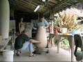 Glazing big Pots
