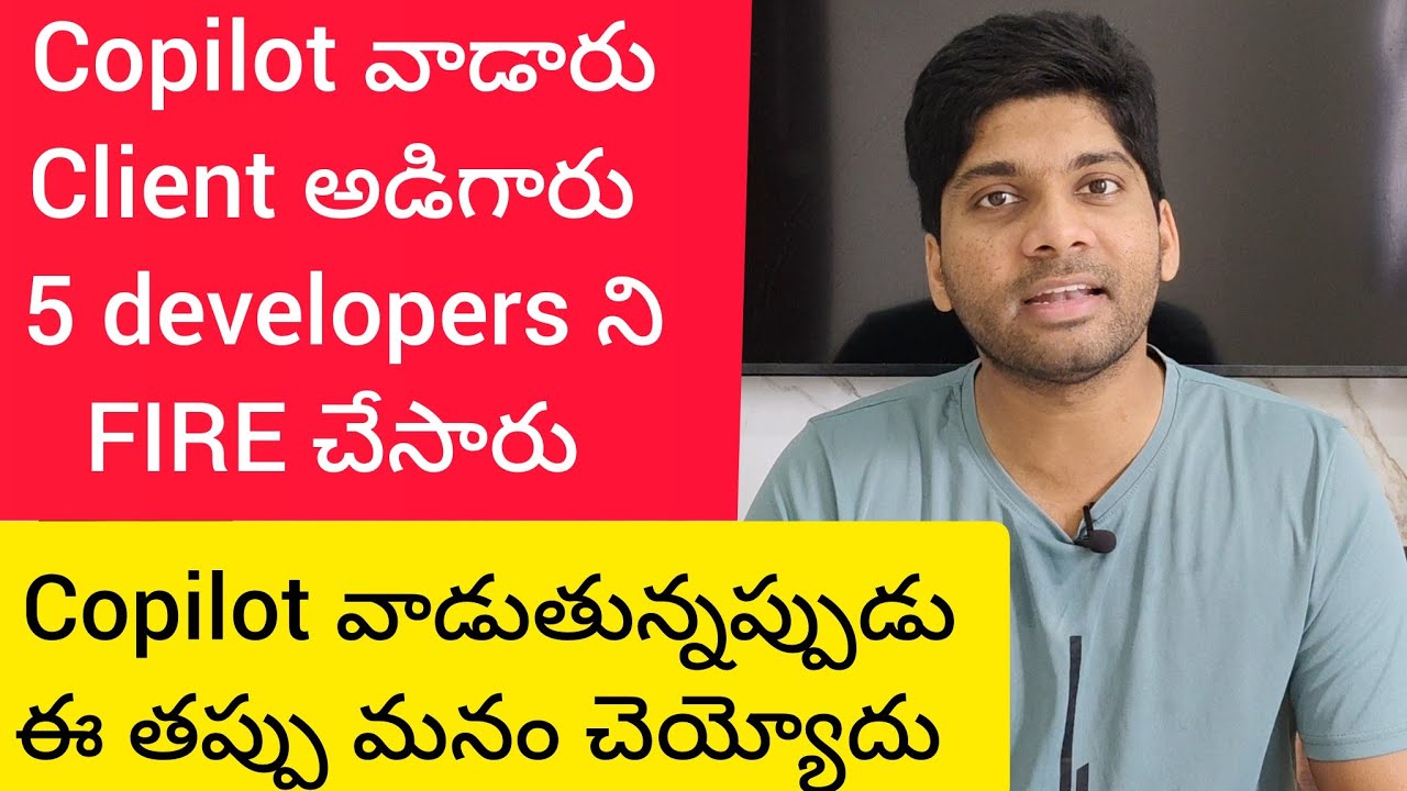 How Copilot/Vibe Coding/Agentic A.I are slowly taking away developer jobs (Telugu)