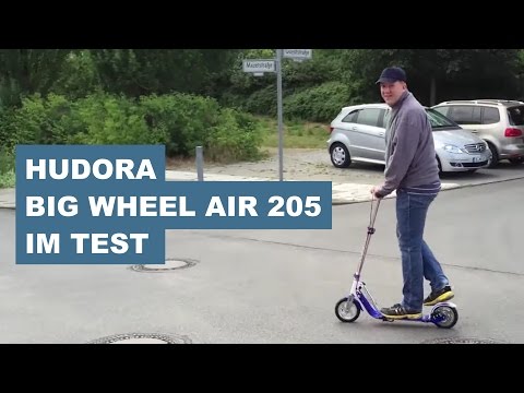 Hudora Roller Big Wheel Air 205 Dual Brake: Cityroller für Erwachsene & Kinder