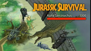 Jurassic Survival  Lets Hunt The 3000 HP Alpha Sar