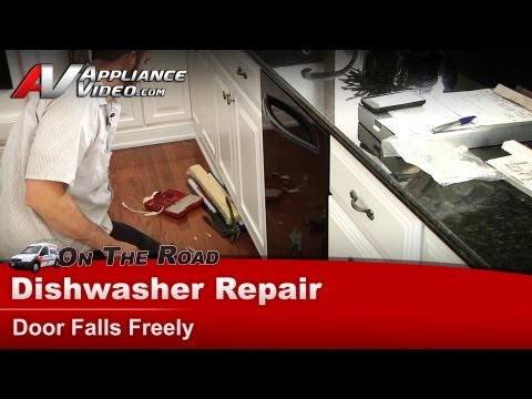 how to repair lg dishwasher door spring
