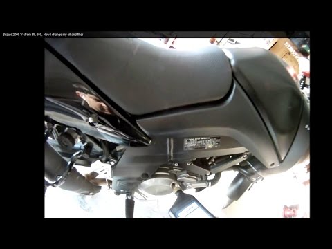 how to change oil on a v-strom 650