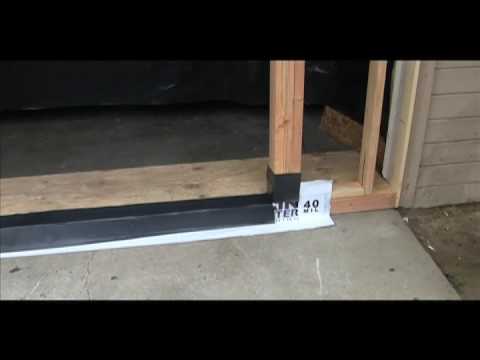 how to fit french patio doors