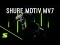 миниатюра 0 Видео о товаре Микрофон для подкастов SHURE MV7-K