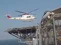 Helicopter landing on Rig Atwood Beacon