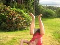 rolling down a hill