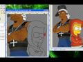 50 Cent & Bart Simpson GIMP Speedpainting Improvisation