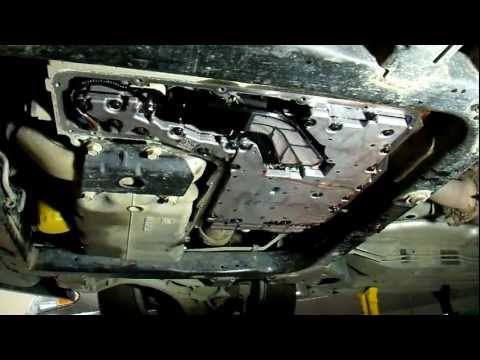 Change Transmission Fluid pan removal Cadillac Seville part1