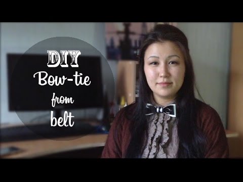 how to tie a bow belt