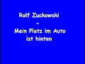 Rolf Zuckowski - Mein Platz im Auto ist Hinten