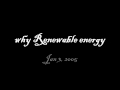 Why Renewable Energy - The Gospel Truth with Greg Tibbis Alto Sax Soundtrack