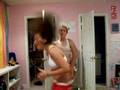 me and claire cheerleading!wow