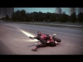 Motorrad-Video Honda CBR crash