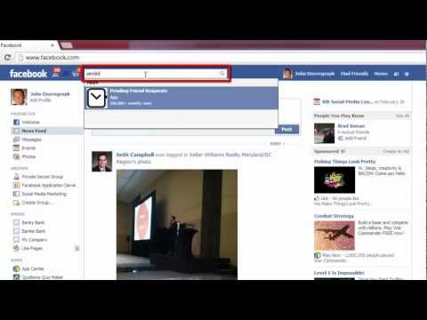 how to see who you've friend requested on facebook