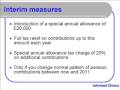Budget 2009 Pensions Update from Informed Choice