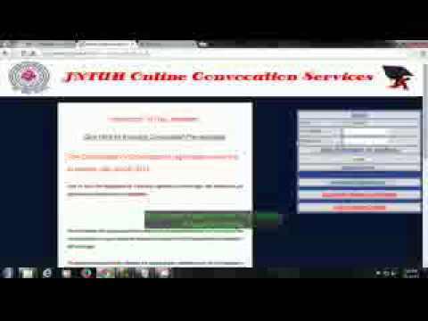 how to apply jntu convocation certificate