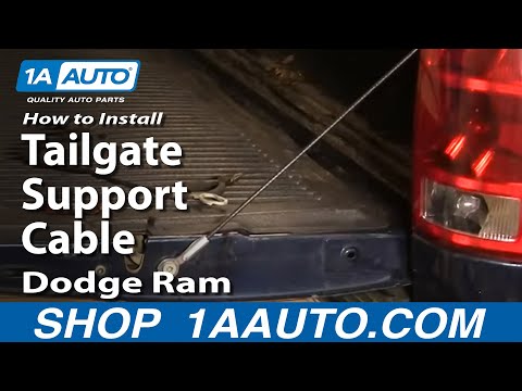 How To Install Repair Replace Tailgate Support Cable Dodge Ram 02-08 1AAuto.com