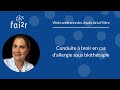 Click to View : Conduite à tenir en cas d'allergie sous biothérapie - Pr. Staumont-Sallé