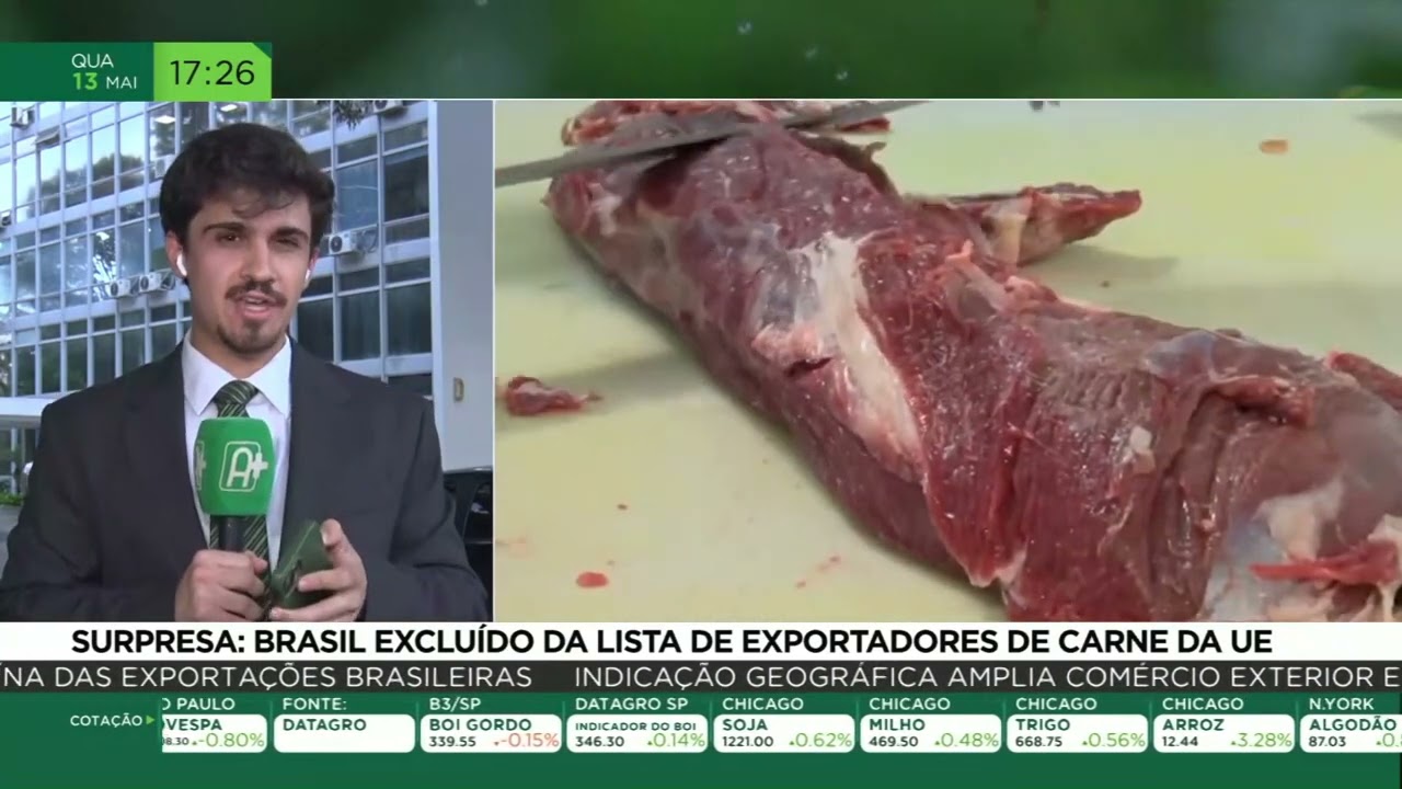 Brasil excluído da lista de exportadores de carne da UE