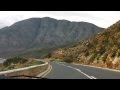 Driving on a scenic coastal road near Hermanus ...