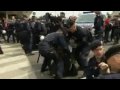 Polizeiübergriffe auf der 1. Mai-Kundgebung der KPÖ Linz 2009