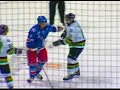 Josh Beaulieu and Jordan Foreman fight Jakub Kindl Josh Beaulieu and Jordan Foreman fight Jakub Kindl