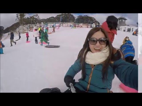 Веселые катания на санках в Буллере