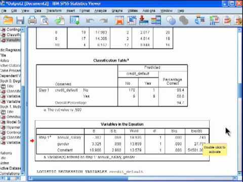 how to obtain odds ratio in spss