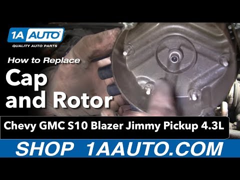 How To Install Replace Cap and Rotor Chevy GMC S10 Blazer Jimmy Pickup 4.3L 1AAuto.com