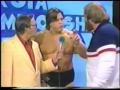 also from the july 26, 1980 of georgia championship wrestling.  mike george voices his support of ole's turn and offers to watch anderson's back.

mike george then takes on gerald finley in a squash with ole in his corner.