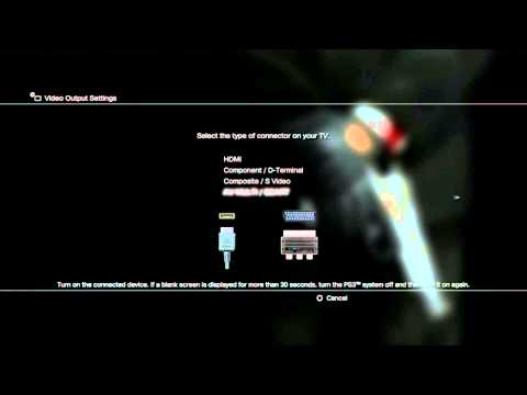 how to reset ps3 video settings