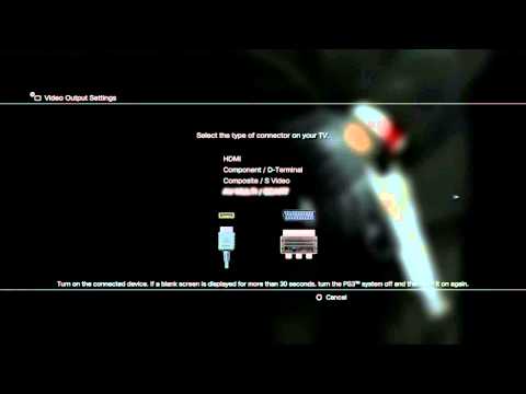 how to reset playstation 3 video settings