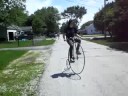 videos de Me rideing a penny farthing