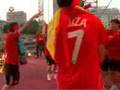 Casillas cantando Luis Aragonés en Colón