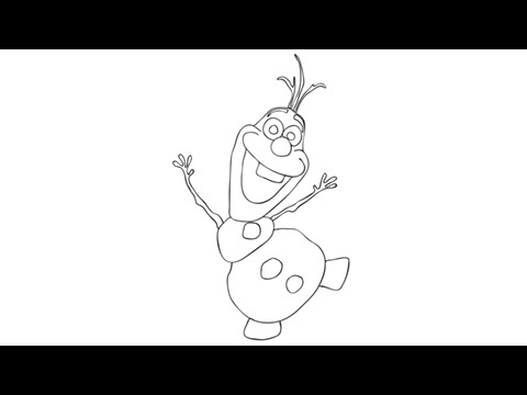 how to draw olaf youtube