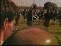 the 78th fraser highlanders pipe band playing their medley in the grade 1 world championship 1985