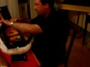 Regalo gruppo giovani Oftal Vercelli a don Denis Silano