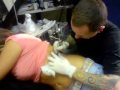 Katherine Dart gets inked.