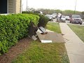 we throw a frogger arcade game machine off a balcony in america's strictest most secure apartment complex ever.