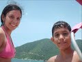 en la playa