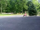 carly takes a turn on the quad
