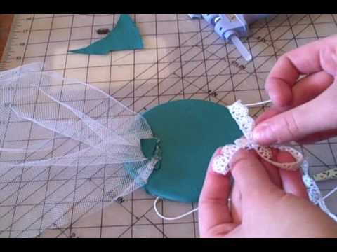how to attach netting to a fascinator