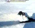 sayana and vanessa sledding at the forks. sayana and vanessa sledding at the forks.