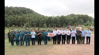 Diễn tập thực binh “Lực lượng vũ trang phường Phương Đông, Phương Nam phối hợp với lực lượng tự vệ phục kích đánh địch ở khu vực Tân Lập”