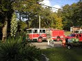 Eight Fire Trucks One House Eight Fire Trucks One House