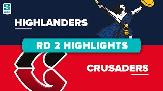 Highlanders v Crusaders Rd.2 2022 Super rugby Pacific video highlights
