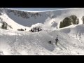 2009-12-08 | Tara Dakides Snowboarding tow in ~> Tow in Backcountry Mammoth Lakes (<span>1:)
